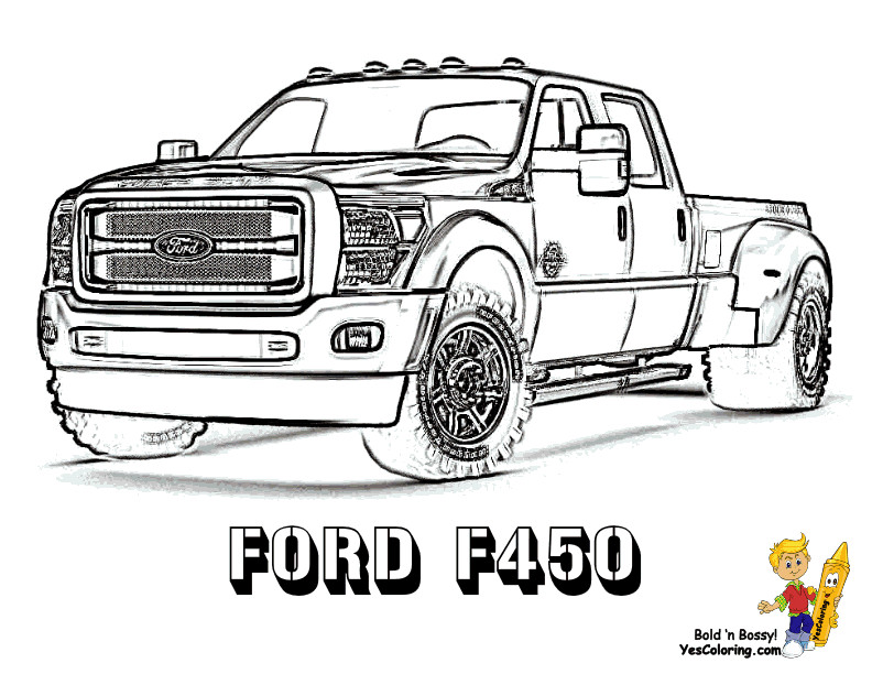 Coloring Book Pages For Boys Trucks
 Awesome Truck Coloring Pages on Pinterest
