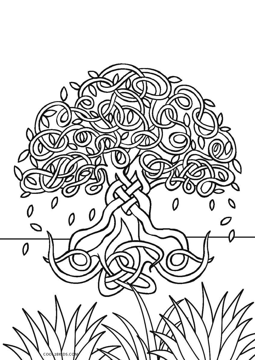 Coloring Book Pages For Kids
 Free Printable Tree Coloring Pages For Kids