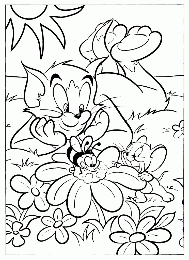 Coloring Book Pages For Kids
 Free Printable Tom And Jerry Coloring Pages For Kids