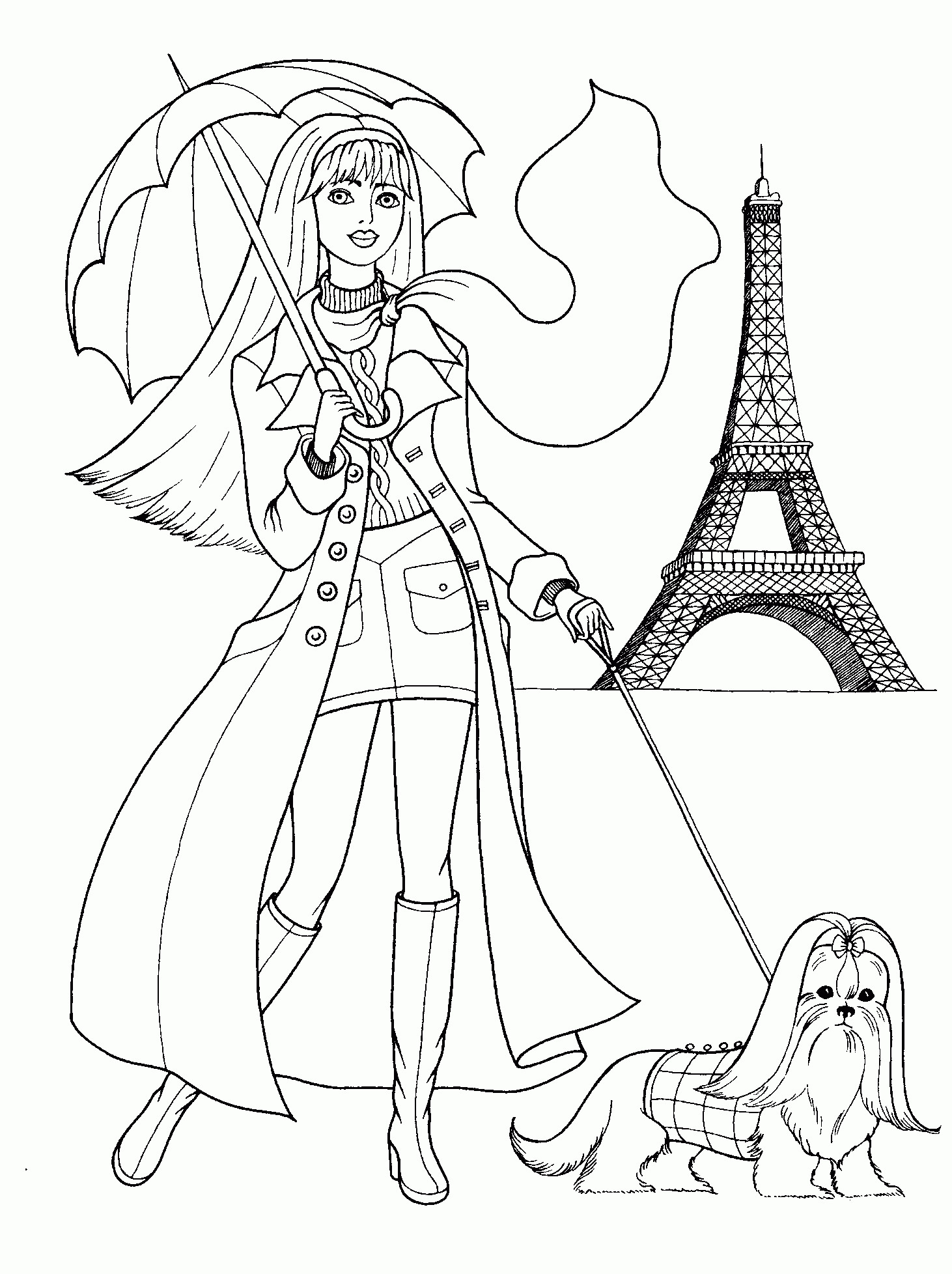 Coloring Book Pages Girls
 Fashion Coloring Pages For Girls Printable Coloring Home