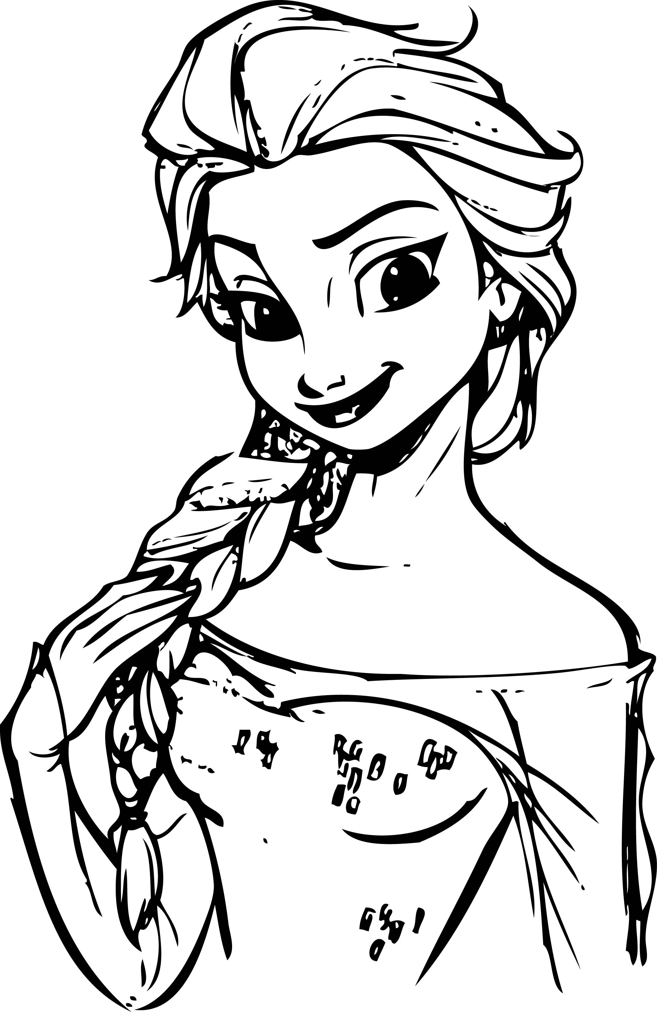 Coloring Books For Little Girls
 Frozen Anna Elsa Coloring Page