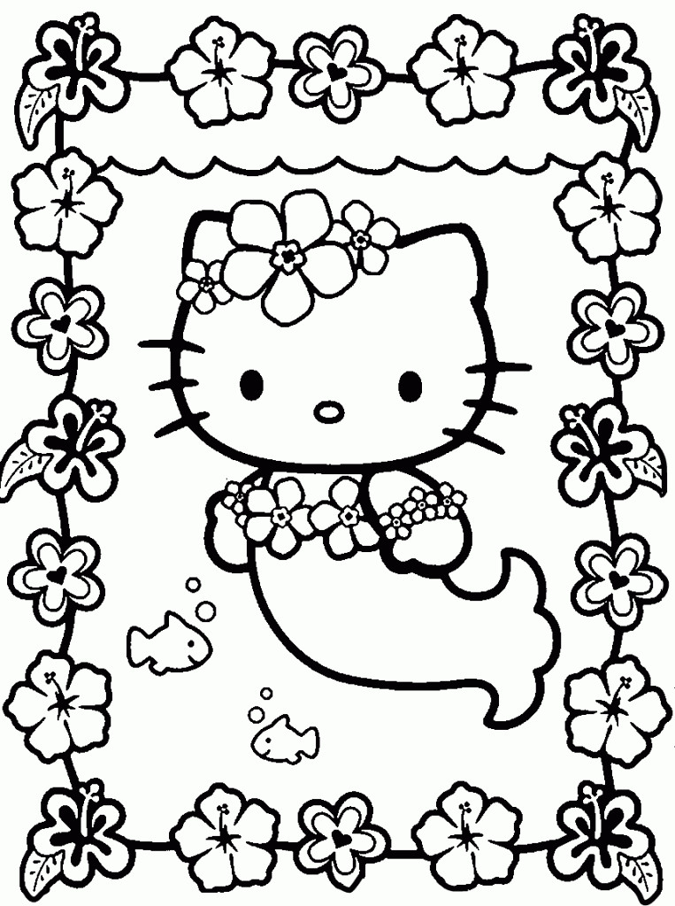 Coloring Books Printouts
 Free Printable Hello Kitty Coloring Pages For Kids