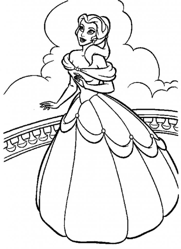 Coloring Books Printouts
 Free Printable Belle Coloring Pages For Kids