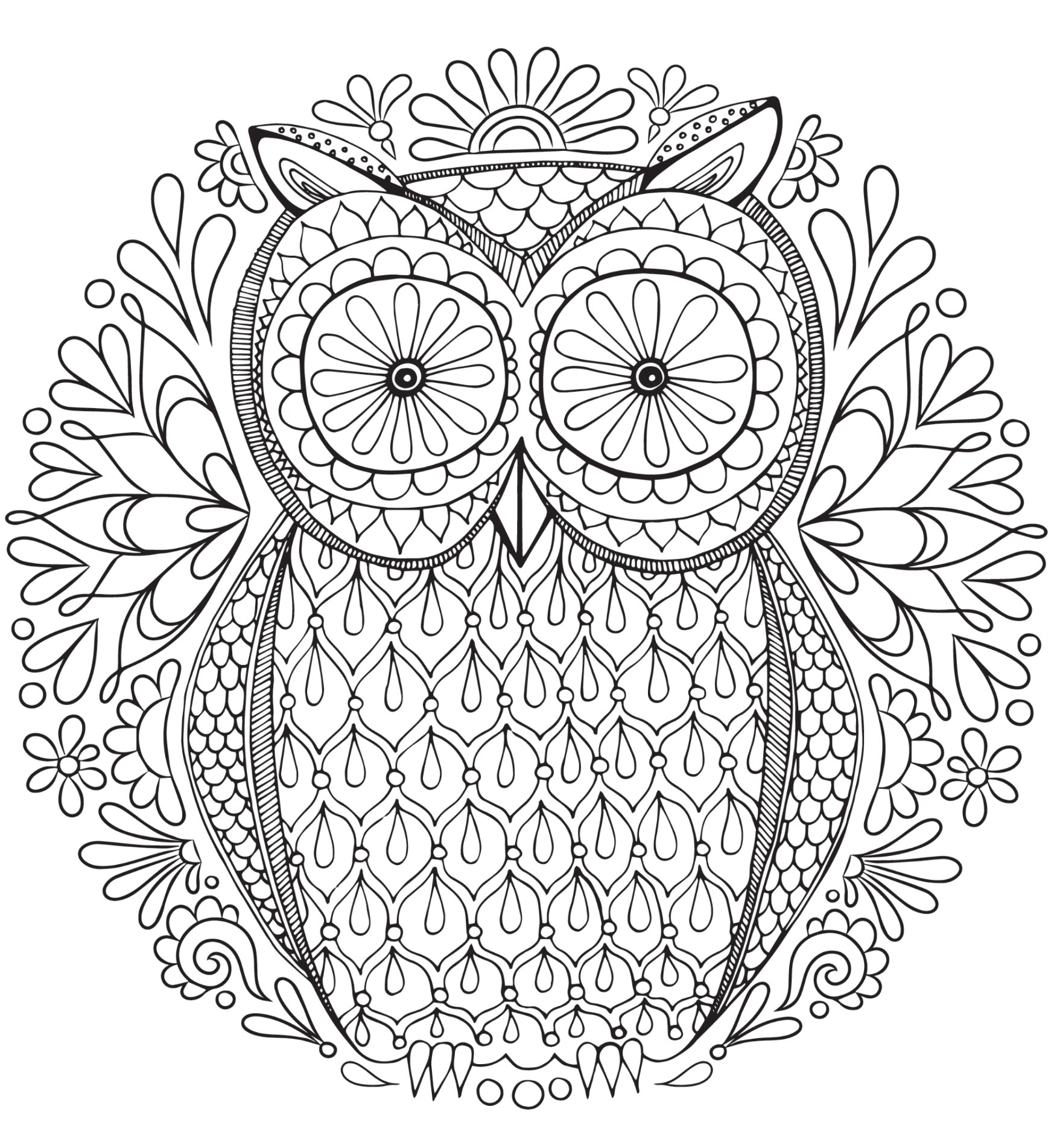 Coloring Pages Adults
 20 Free Adult Colouring Pages The Organised Housewife
