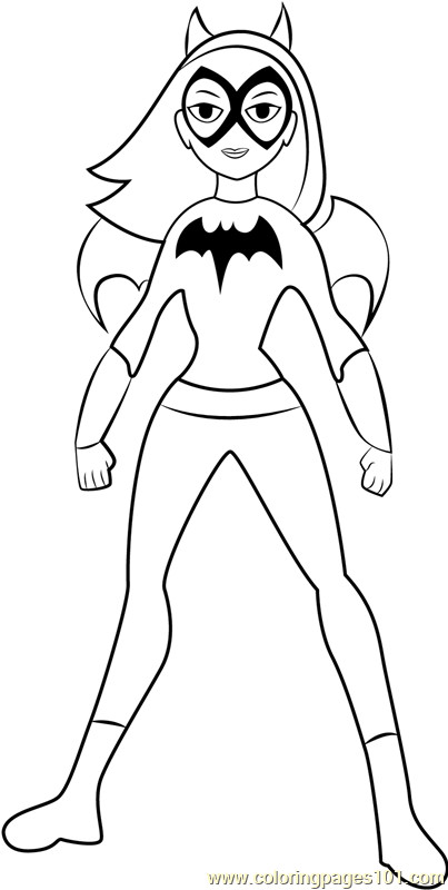 Coloring Pages Batgirl
 Batgirl Coloring Page Free DC Super Hero Girls Coloring