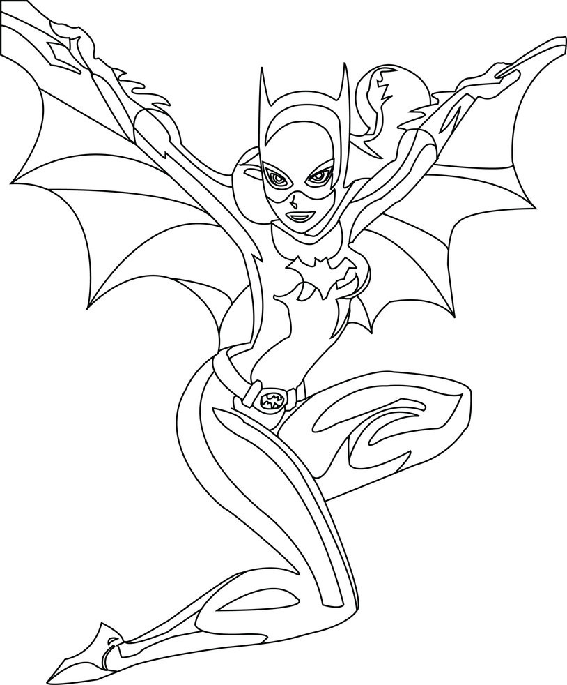 Coloring Pages Batgirl
 Batgirl Lineart by Inoka on DeviantArt