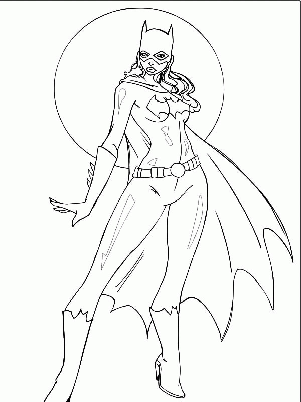 Coloring Pages Batgirl
 Batgirl Coloring Page Coloring Home