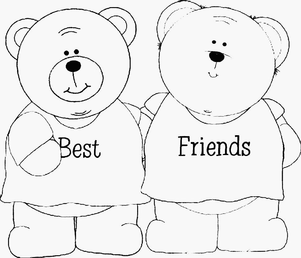 Coloring Pages Bff Boys Small
 Friends Forever Coloring Page Coloring Home