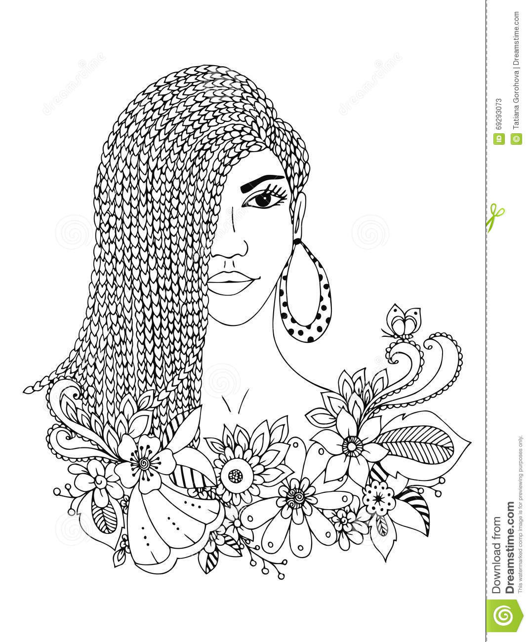 African Women Adult Coloring Pages Coloring Pages