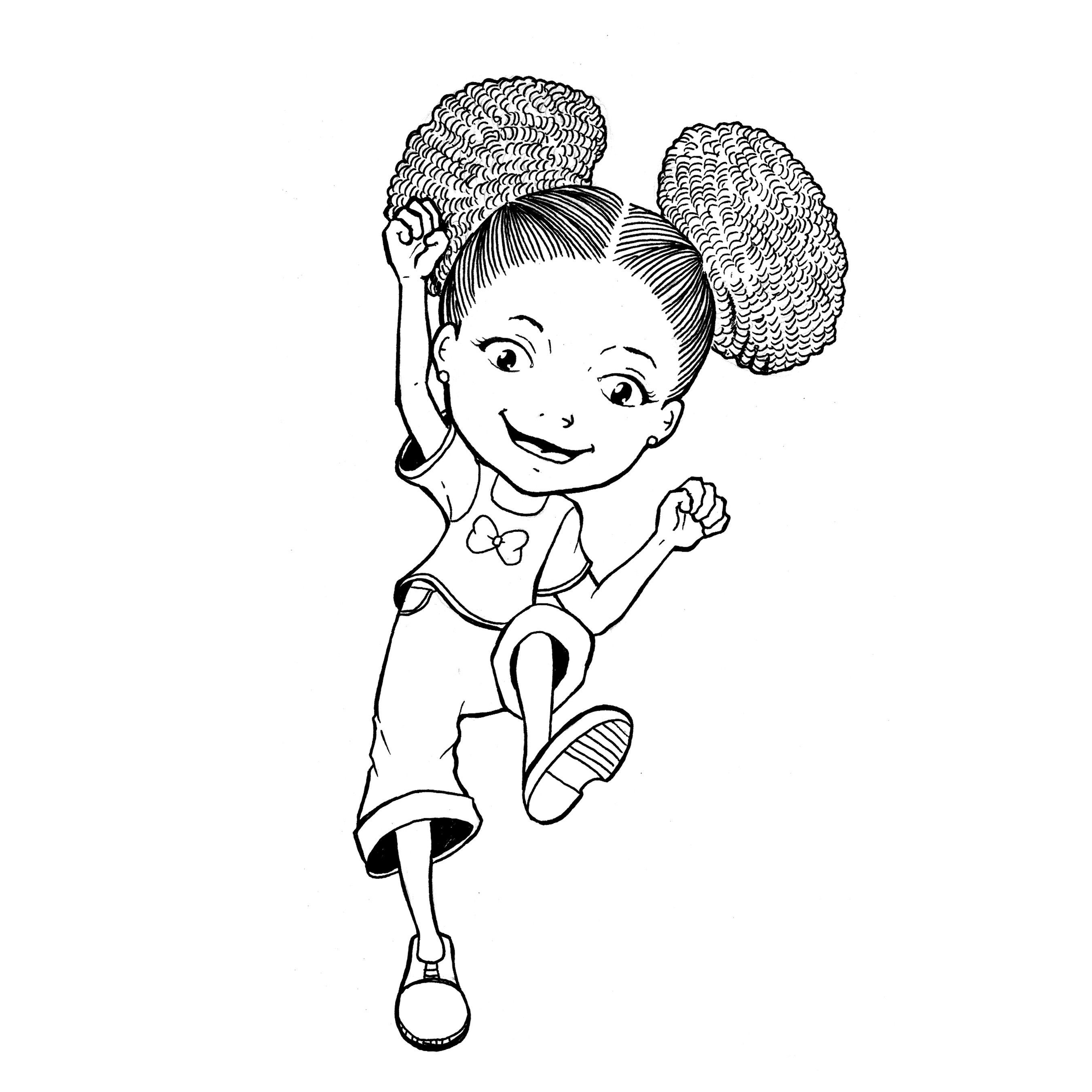 Coloring Pages Black Girls
 african american woman afro drawing Google Search