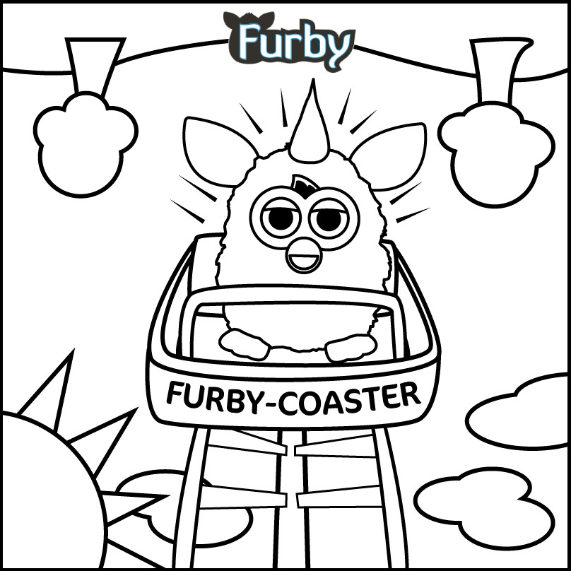 Coloring Pages Boys Are Whatever
 Color Furby whatever you want Take it for a loop