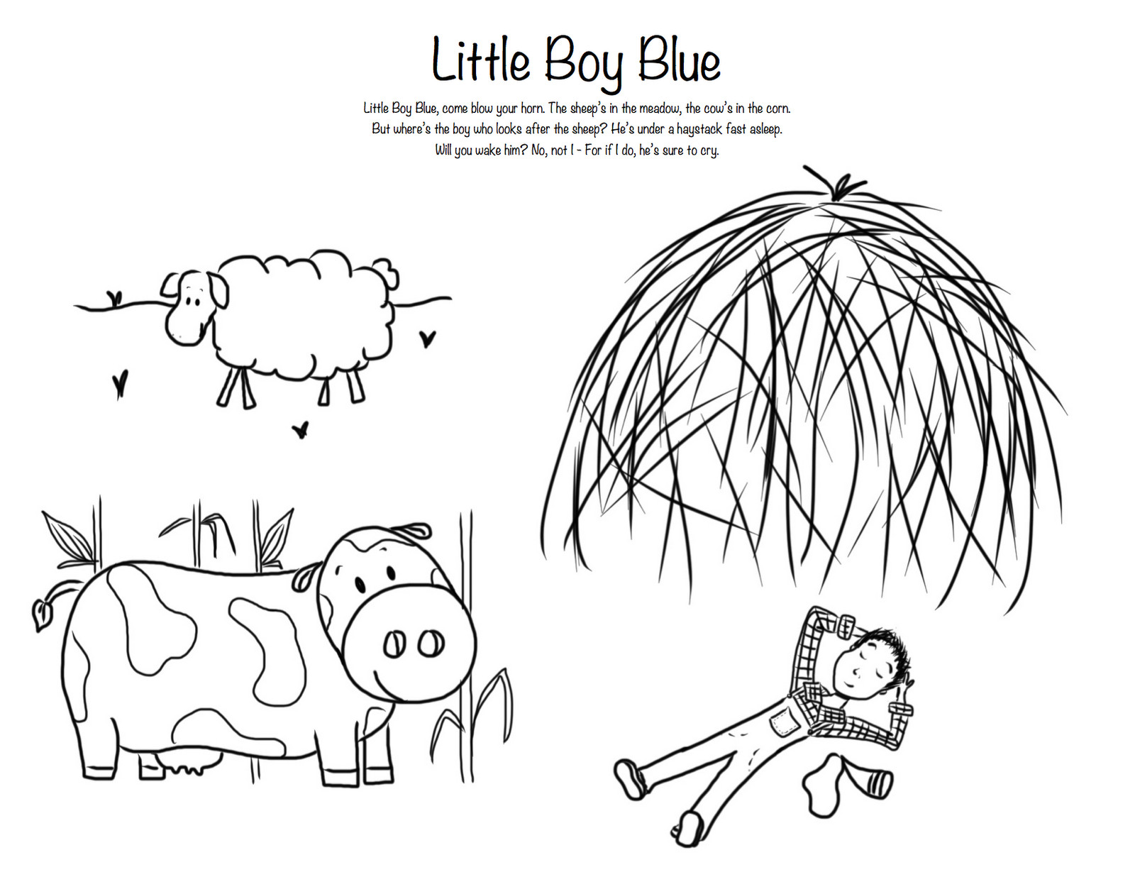 Coloring Pages Boys Are Whatever
 Little Boy Blue
