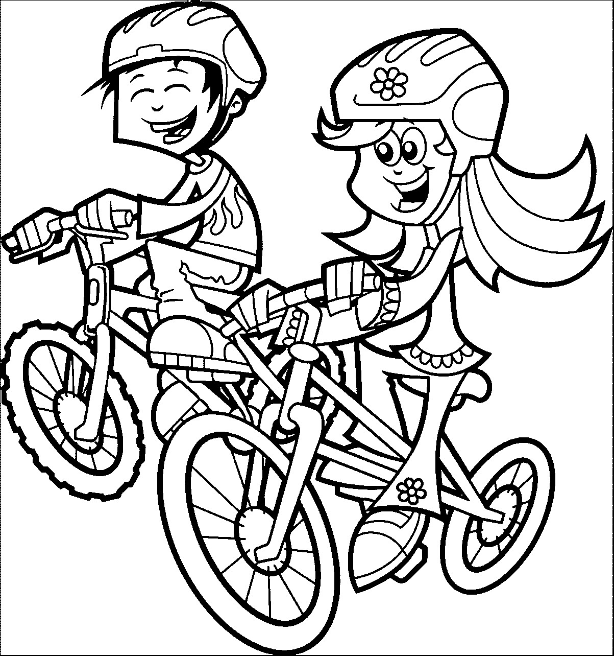 Coloring Pages Boys Are Whatever
 Riding Bike Coloring Pages wecoloringpage