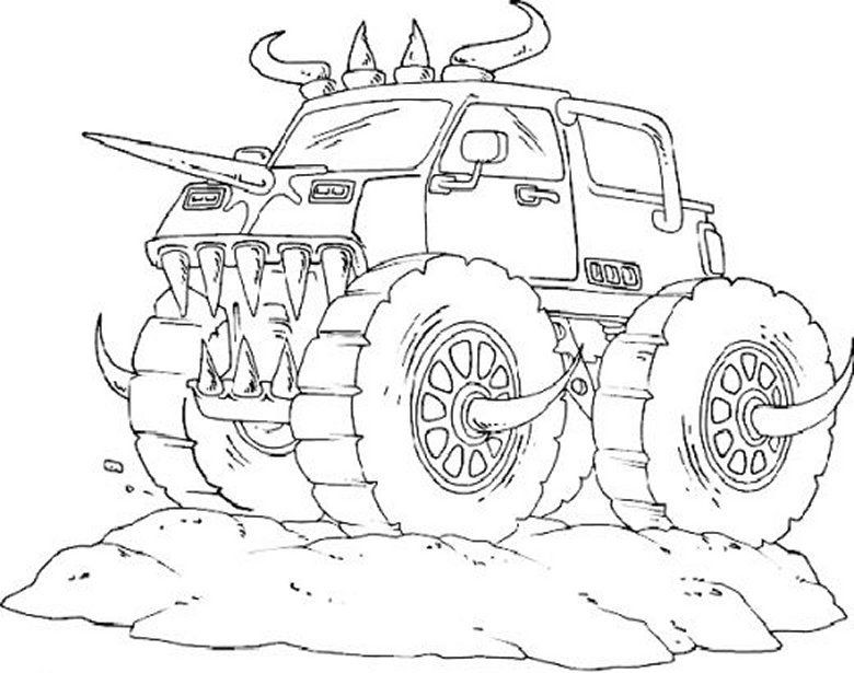 Coloring Pages Boys Monster Truck
 monster truck coloring pages for boys