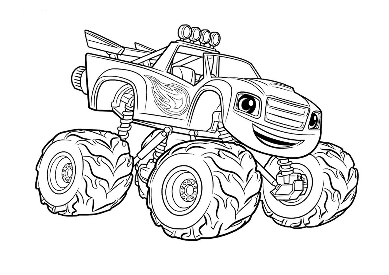 Coloring Pages Boys Monster Truck
 Get This monster truck coloring page free printable for