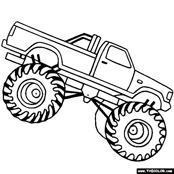 Coloring Pages Boys Monster Truck
 Design your own monster truck color pages