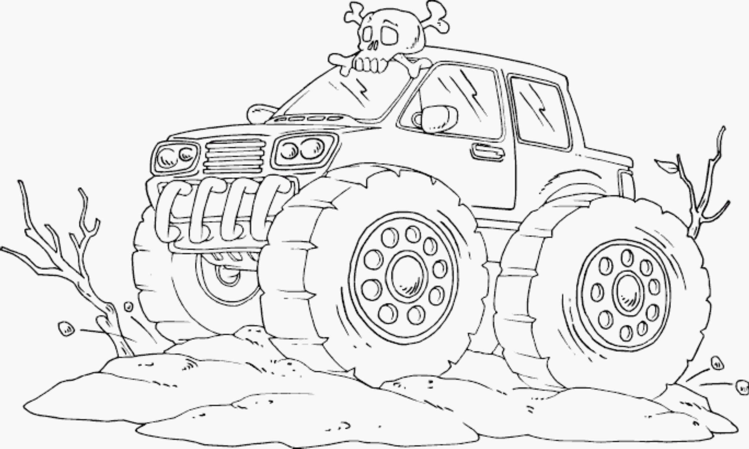 Coloring Pages Boys Monster Truck
 Drawing Monster Truck Coloring Pages with Kids