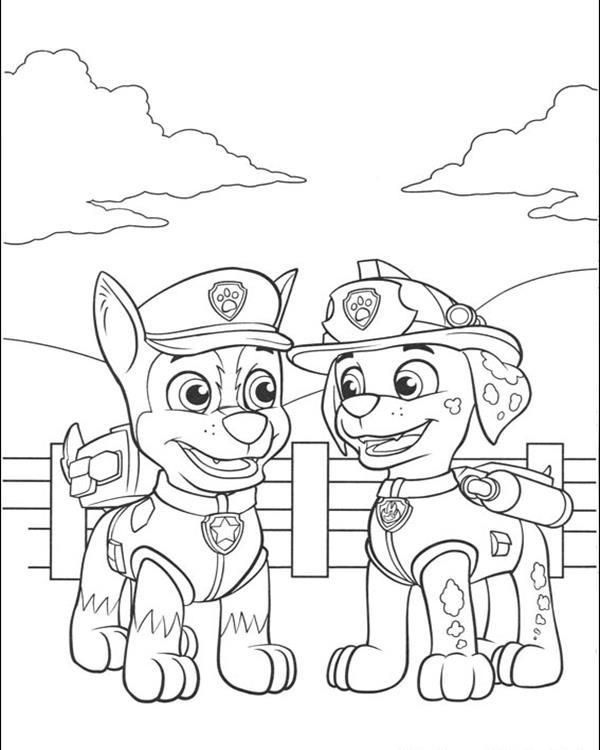 Coloring Pages Boys Paw Patrol
 Free printable Paw Patrol Coloring Pages for kids Print