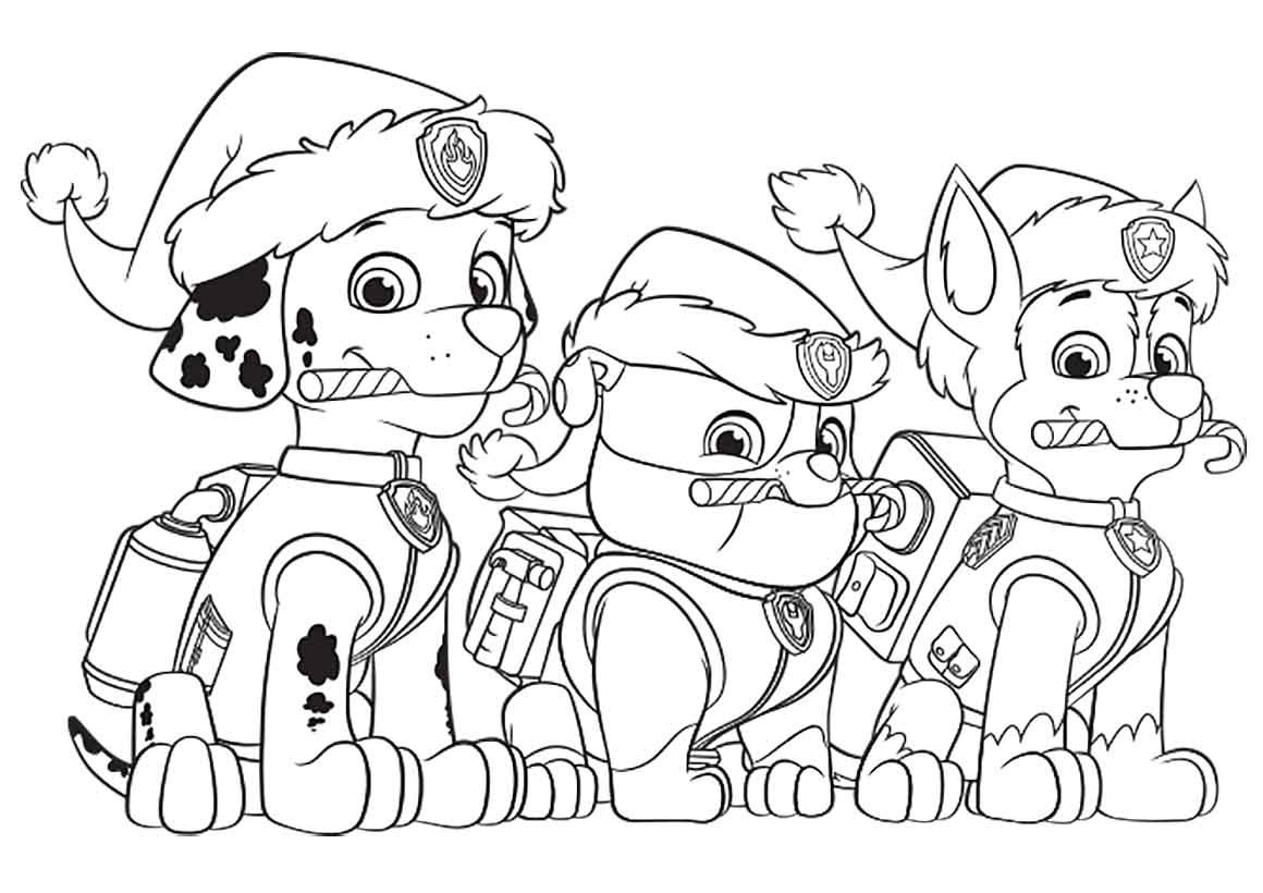 Coloring Pages Boys Paw Patrol
 Chase Paw Patrol coloring pages to and print for free