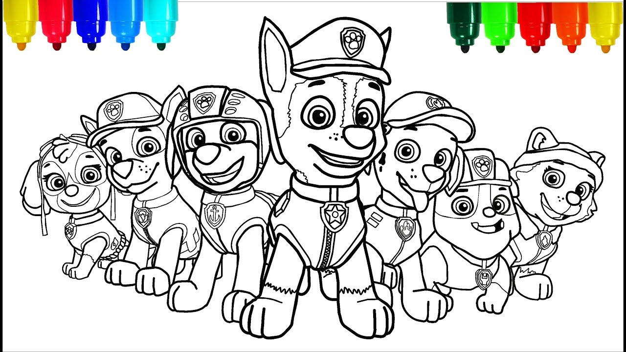 Coloring Pages Boys Paw Patrol
 PAW PATROL 2 Coloring Pages