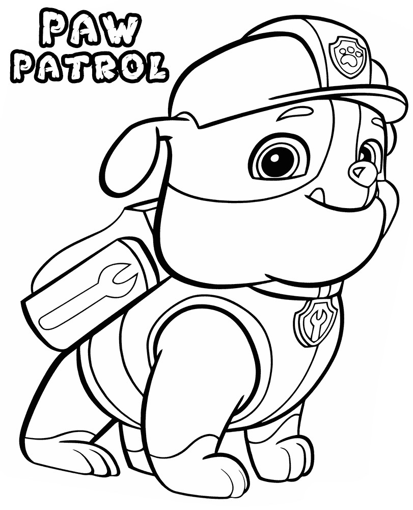 Coloring Pages Boys Paw Patrol Easter
 Paw patrol coloring pages
