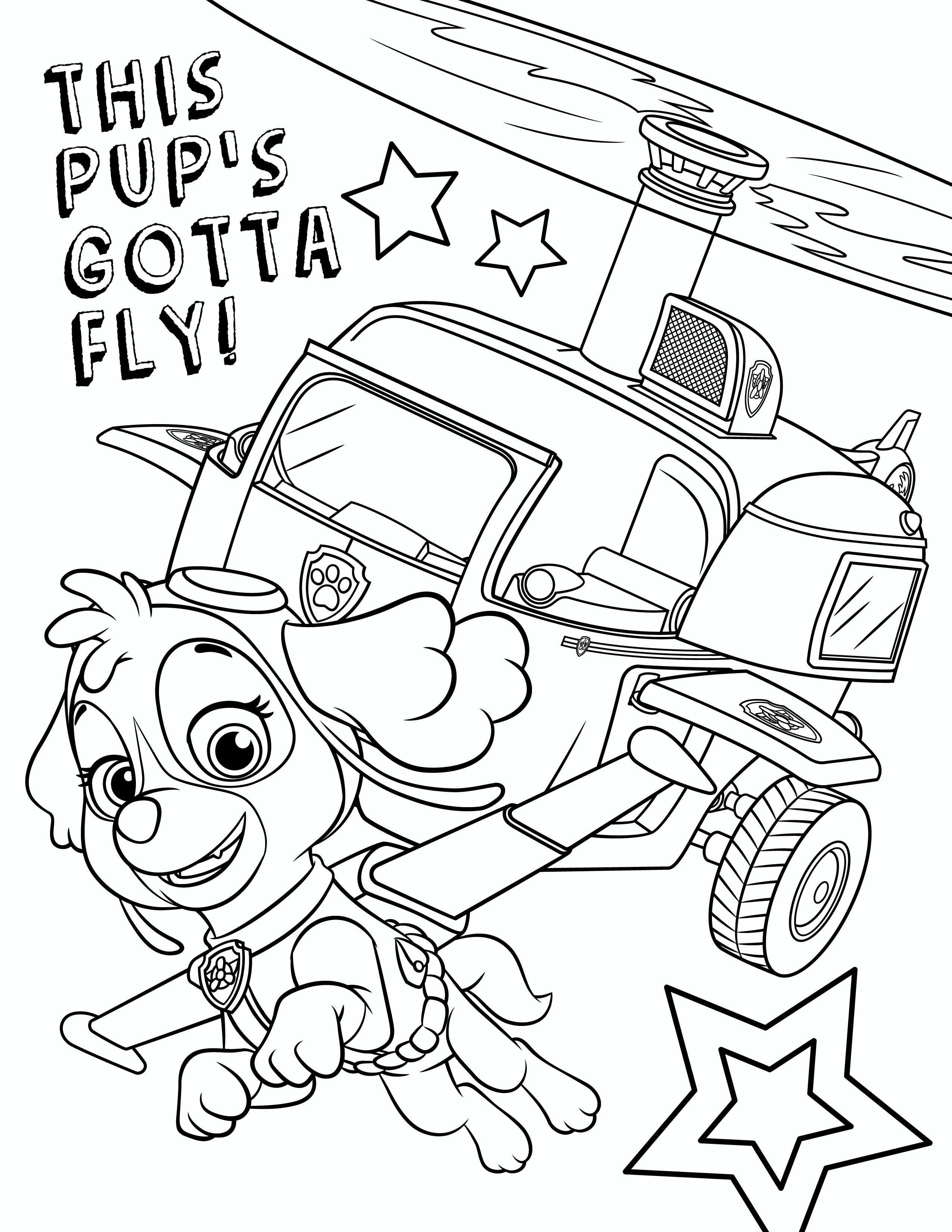 Coloring Pages Boys Paw Patrol Easter
 Free PAW Patrol Coloring Pages