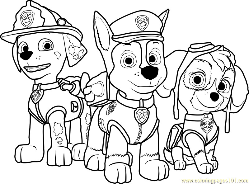 Coloring Pages Boys Paw Patrol Easter
 Paw Patrol Coloring Page Free PAW Patrol Coloring Pages