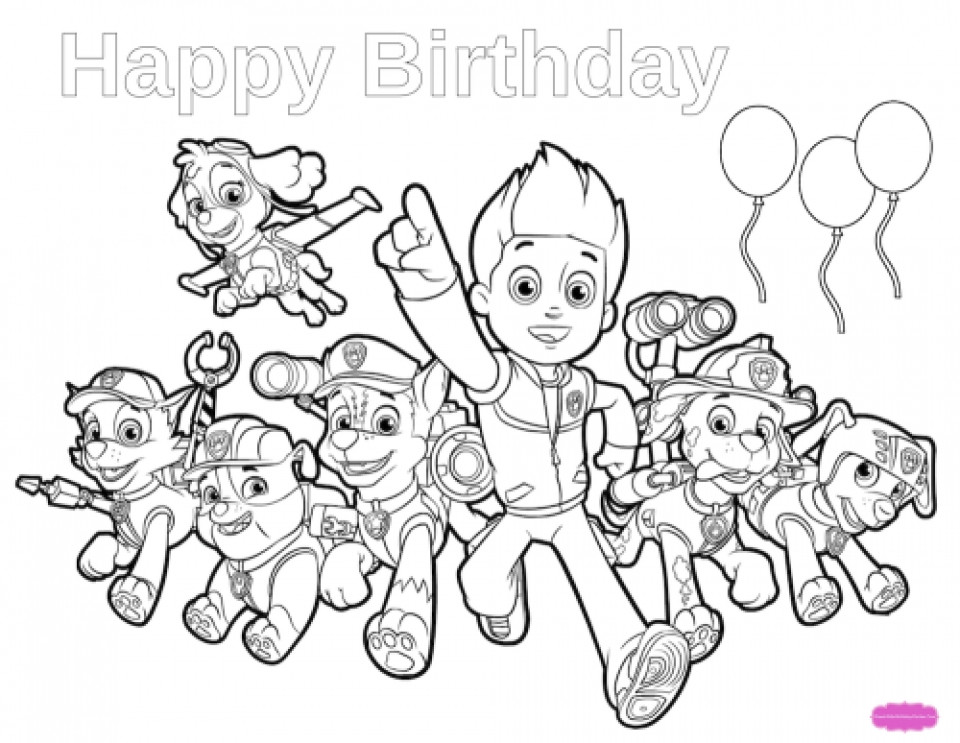 Coloring Pages Boys Paw Patrol
 Get This Paw Patrol Coloring Pages line for Kids