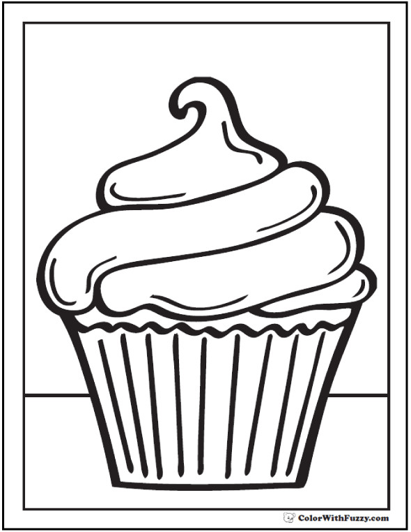 Coloring Pages Cupcakes
 40 Cupcake Coloring Pages Customize PDF Printables
