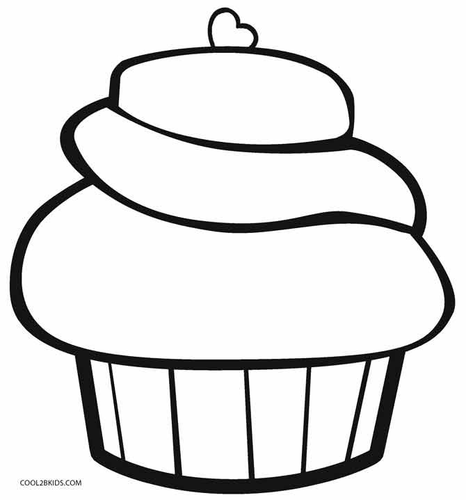Coloring Pages Cupcakes
 Free Printable Cupcake Coloring Pages For Kids