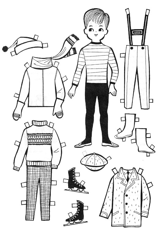 Coloring Pages Fashion Boys
 Paper Doll Template Best Coloring Pages For Kids