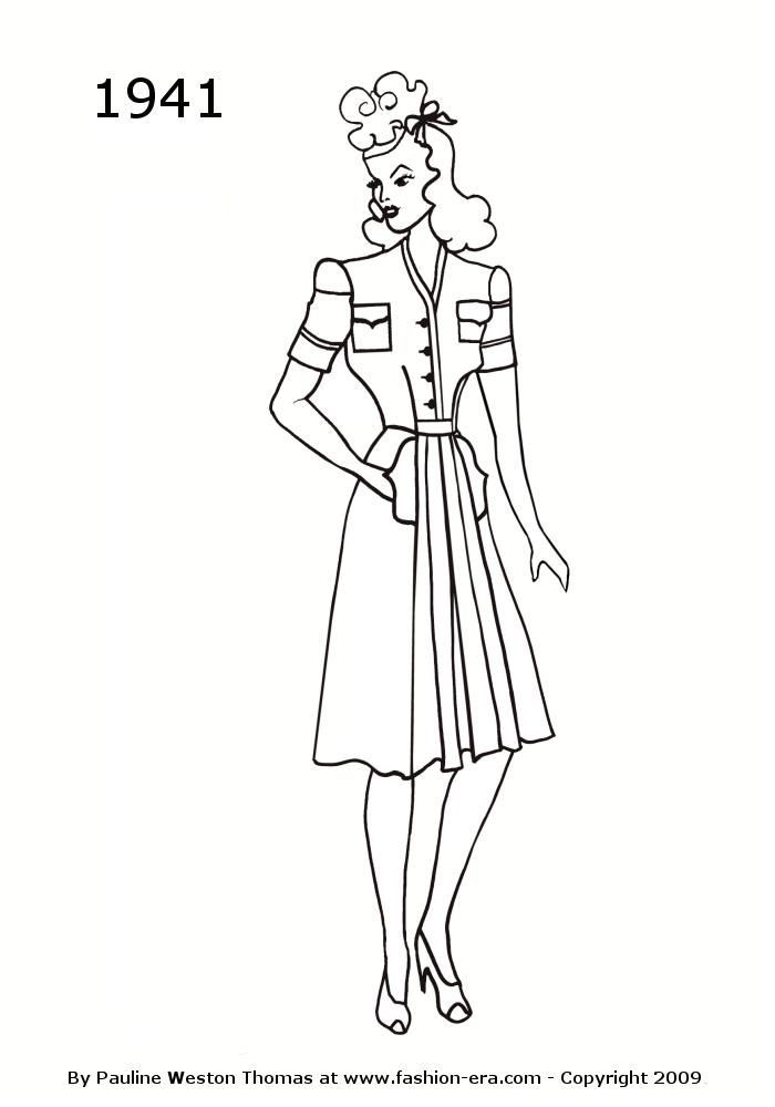 Coloring Pages Fashion Boys
 vintage fashion coloring pages Google Search