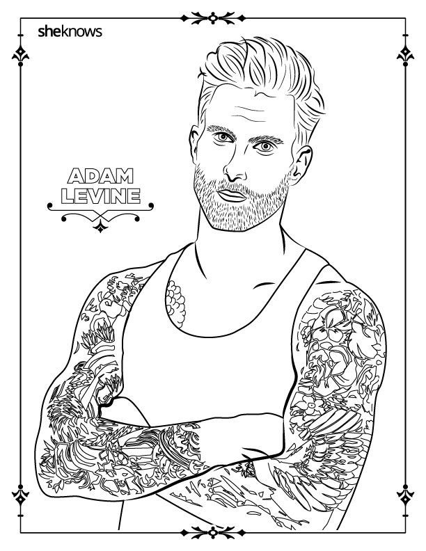 Coloring Pages For Adult Boys
 32 adult coloring book pages of Hollywood s hottest men