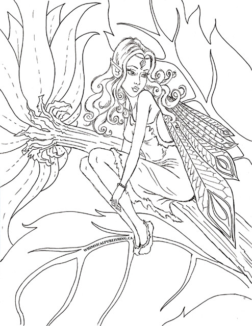Coloring Pages For Adults Difficult Fairies
 Free Colouring Pages