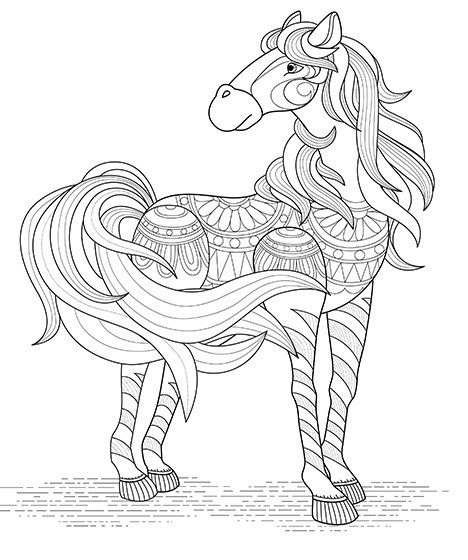 Coloring Pages For Adults Horses
 FREE horse coloring pages