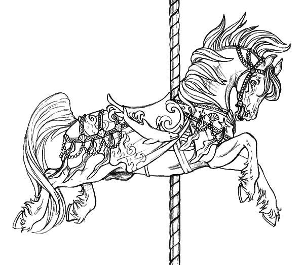 Coloring Pages For Adults Horses
 21 best Coloring Pages Advanced Carousel Horses images on