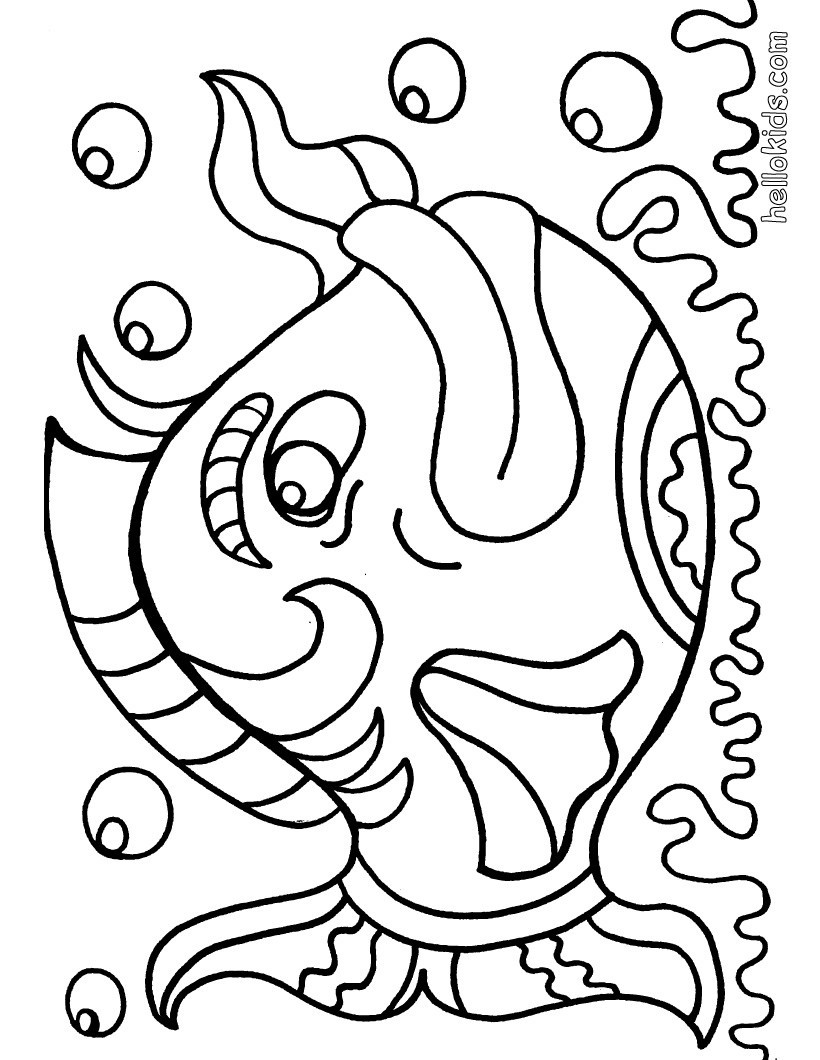 Coloring Pages For Big Boys
 Big fish coloring pages Hellokids