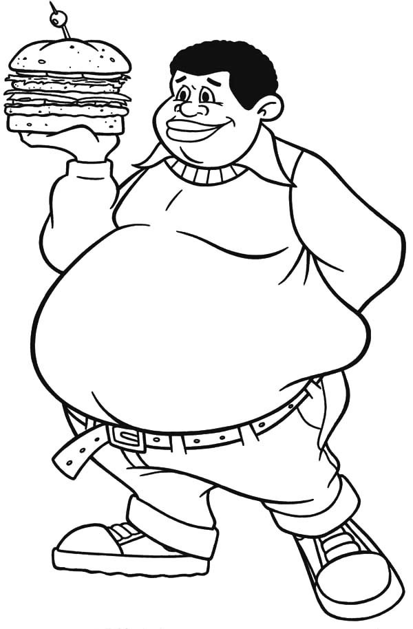 Coloring Pages For Big Boys
 Fat Person Drawing at GetDrawings