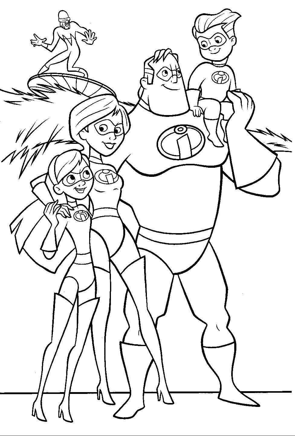 Coloring Pages For Big Boys
 Incredibles free coloring pages for the boys