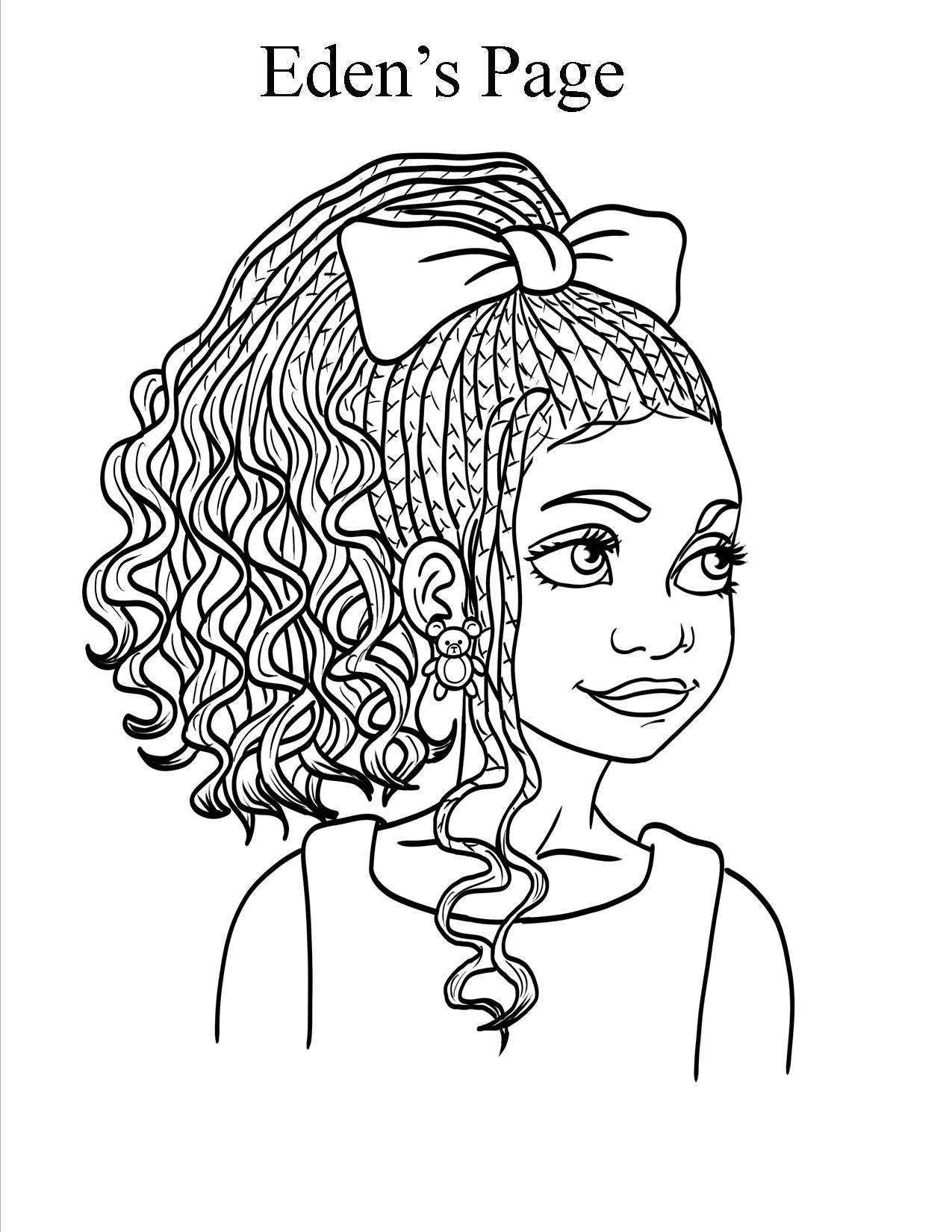 Coloring Pages For Black Girls
 Eden s Page DanaClarkColors