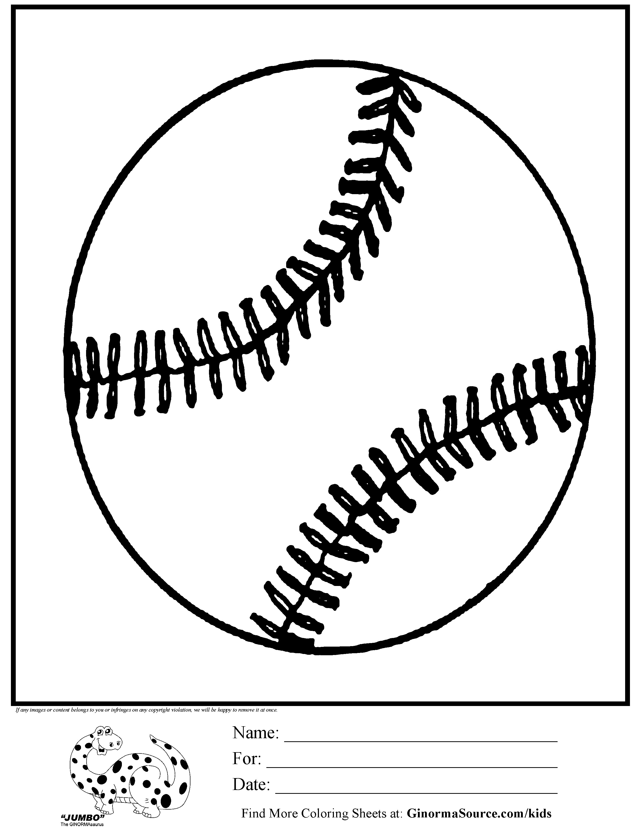 Coloring Pages For Boys Baseball
 BaseballColoringPages GINORMAsource Kids