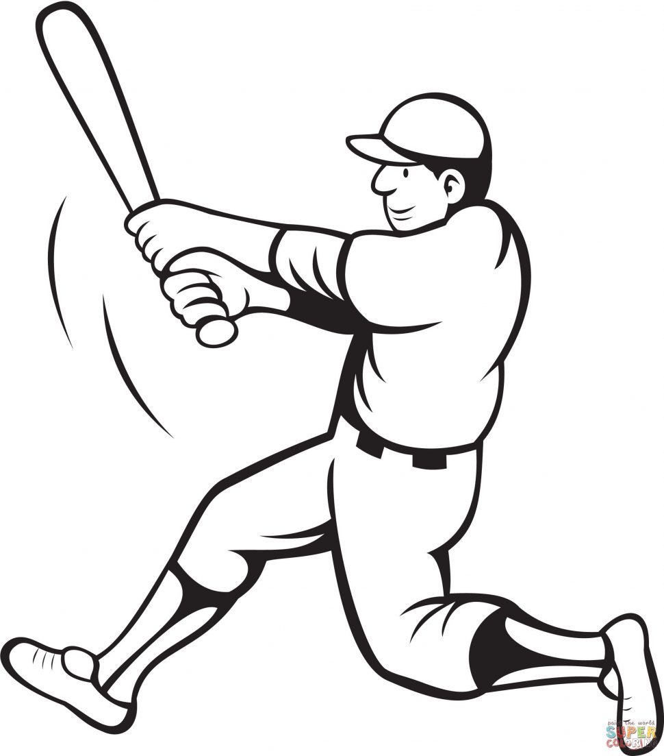 Coloring Pages For Boys Baseball
 Baseball Bat Drawings