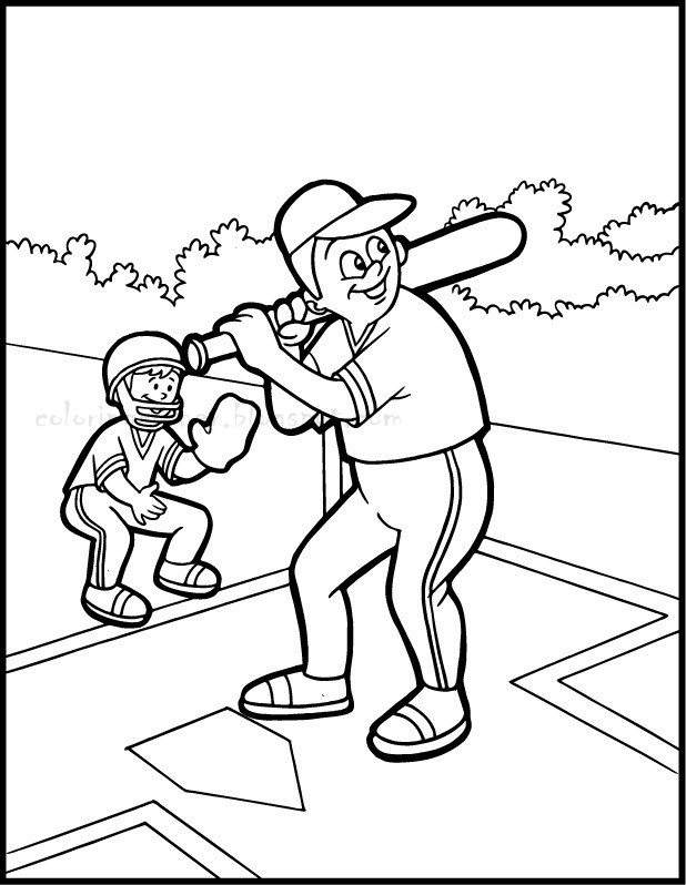 Coloring Pages For Boys Baseball
 Baseball Coloring Pages