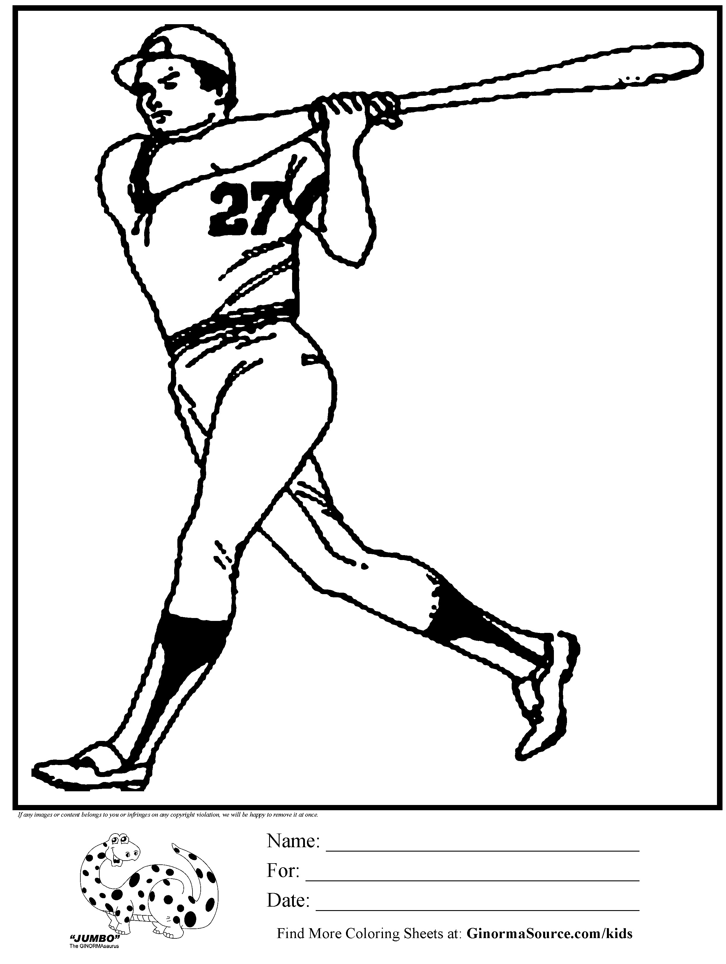 Coloring Pages For Boys Baseball
 coloring page for boys baseball batter