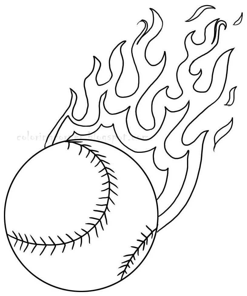Coloring Pages For Boys Baseball
 Baseball Coloring Pages
