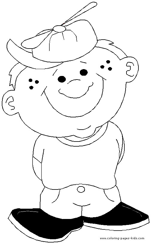 Coloring Pages For Boys Big Boys
 Boy color page Coloring pages for kids Family People