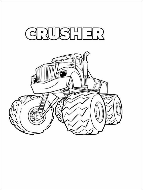 Coloring Pages For Boys Blaze
 Blaze and the Monster Machines Printable Coloring Book 3