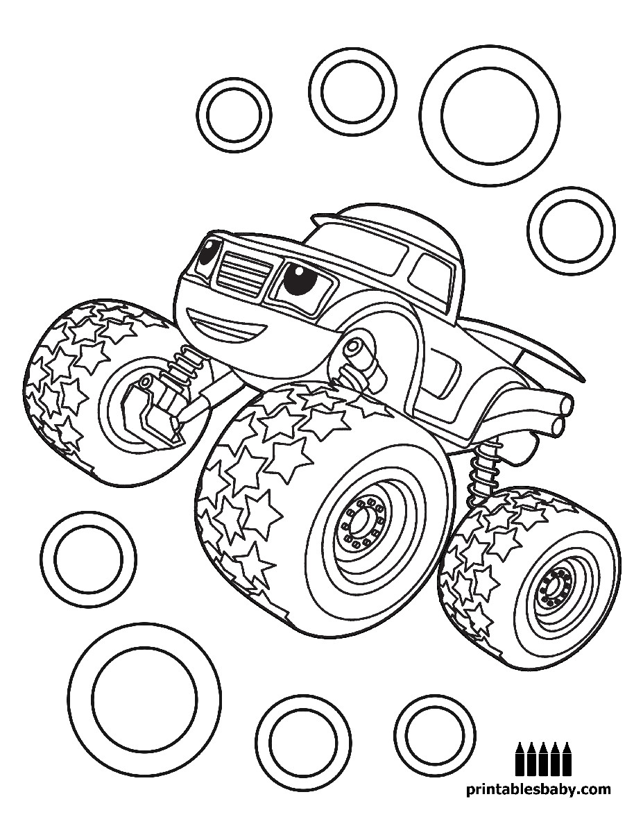 Coloring Pages For Boys Blaze
 Blaze And The Monster Machines coloring pages