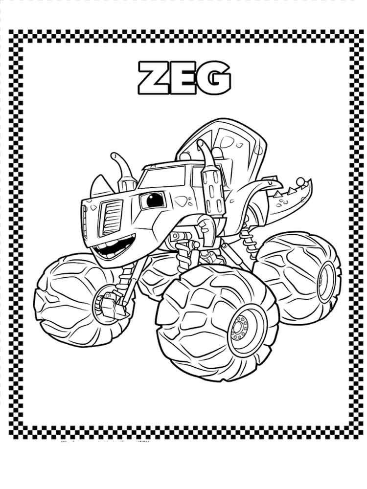 Coloring Pages For Boys Blaze
 blaze and the monster machines coloring pages 10