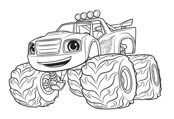 Coloring Pages For Boys Blaze
 Monster Machine Coloring Pages Blaze